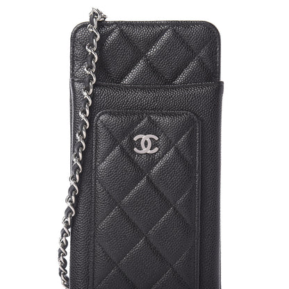 Chanel Caviar Quilted Zip Phone Case Black 11 of 12