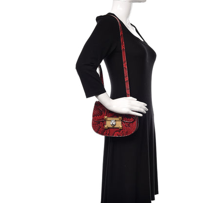 Gucci Elaphe Radiata Small Osiride Shoulder Bag Hibiscus Red 2 of 10