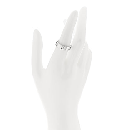 Cartier 18K White Gold 6 Diamond 5.5mm LOVE Ring 54 7 2 of 6