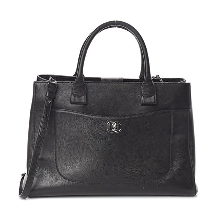 Chanel Grained Calfskin Medium Neo Executive Shopper Tote Blac 1 of 13