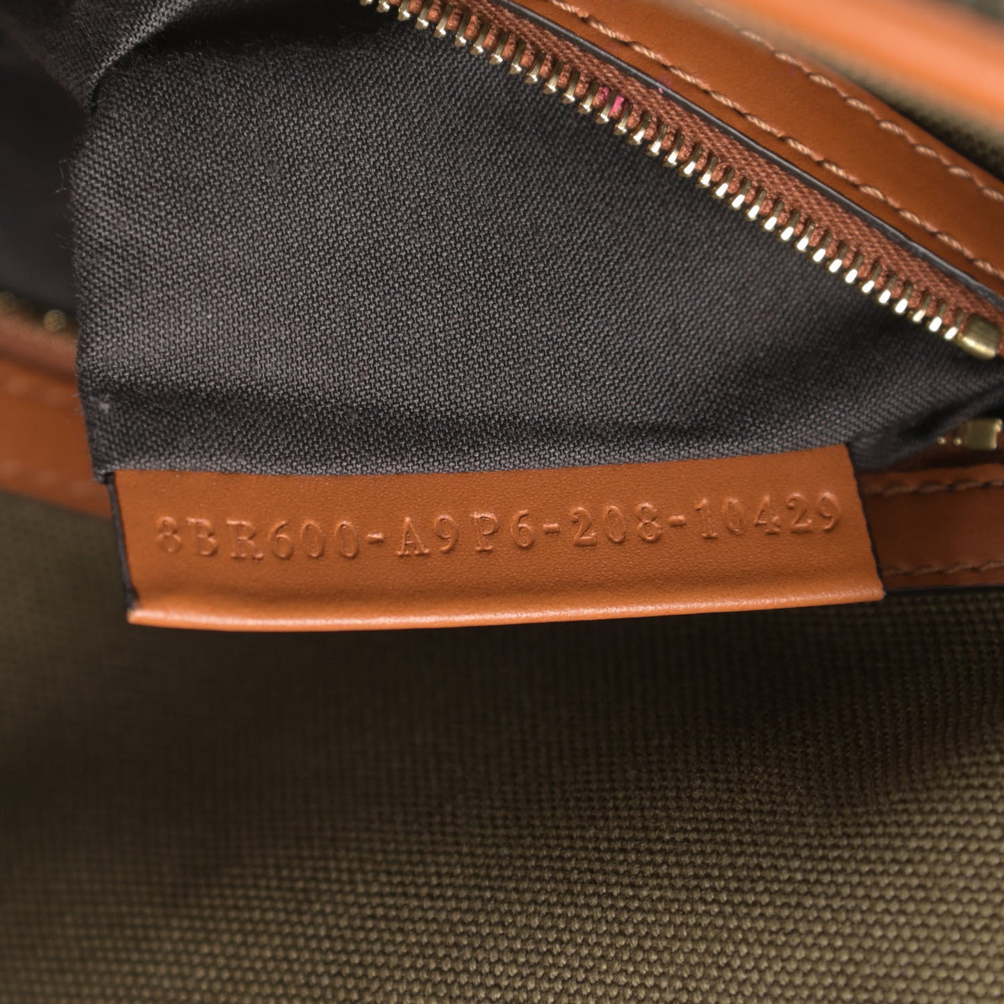 Canvas Vitello King FF Embroidered Baguette Amazzonia Cuoio