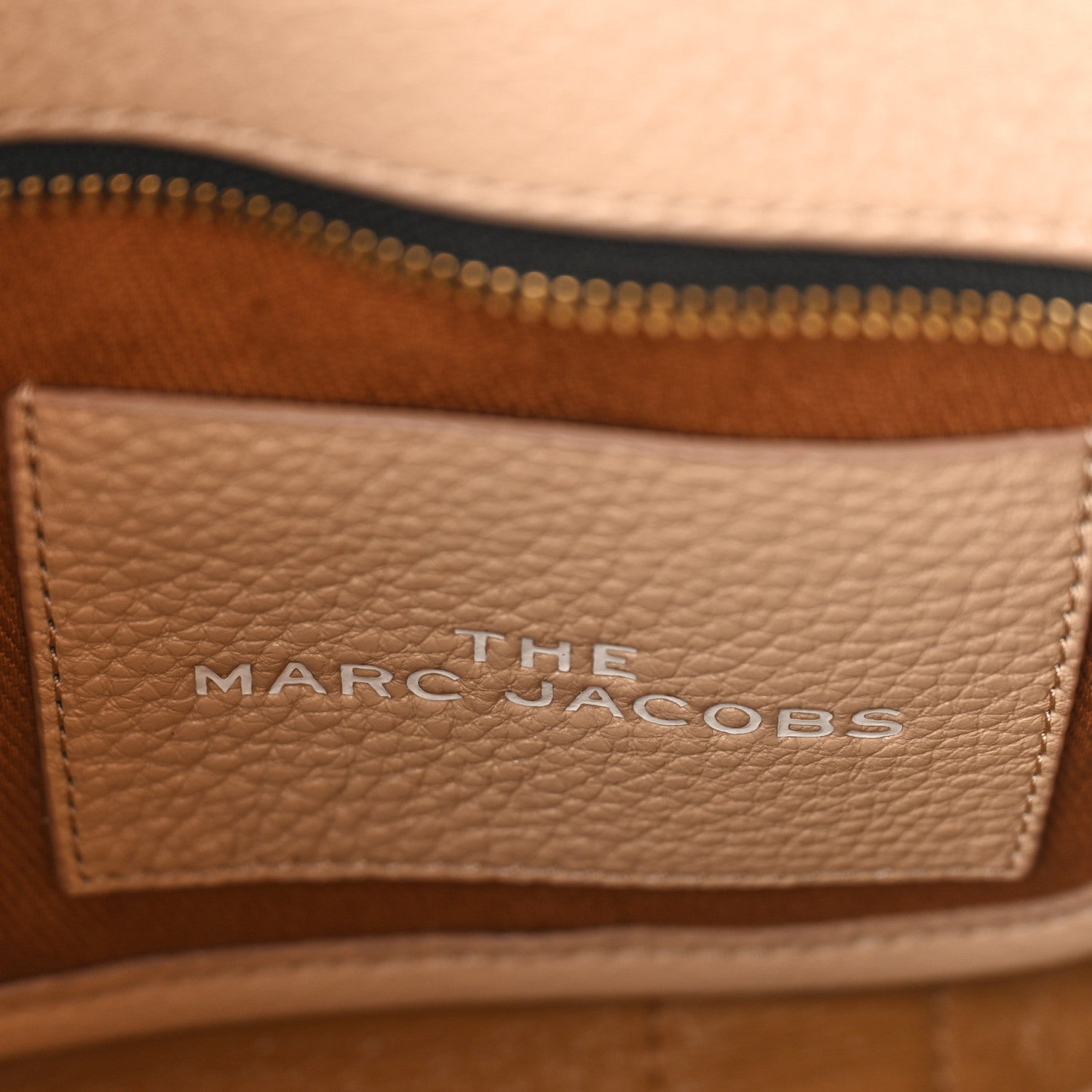 Marc Jacobs Grained Calfskin Small The Tote Camel 6 of 8