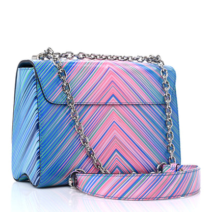 Louis Vuitton Epi Tropical Twist Shoulder Bag MM Blue Rose 4 of 9
