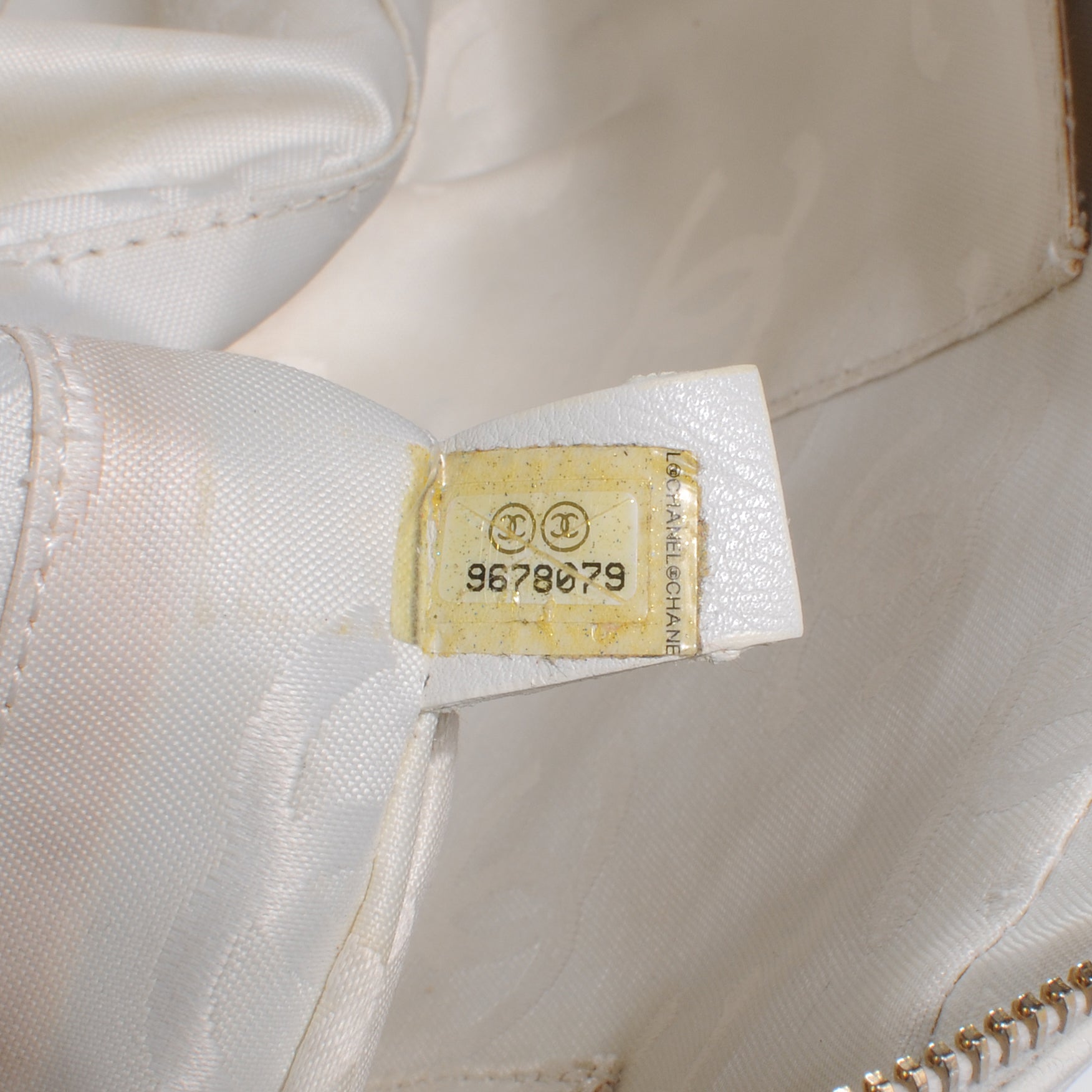 Chanel Lambskin CC Bowler White 6 of 8