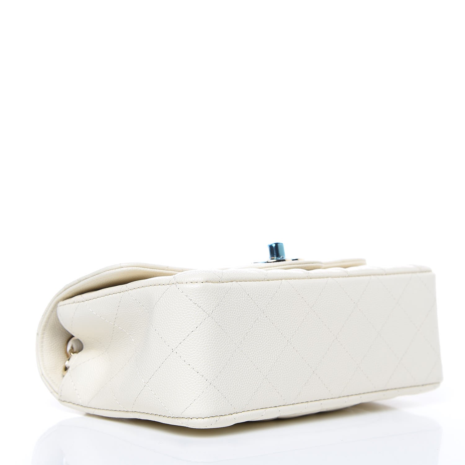 Chanel Caviar Quilted Mini Rectangular Flap White 4 of 10
