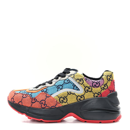 Gucci Monogram Multicolor GG Supreme Monogram Womens Rhyton Sneakers 35.5 Multicolor 1 of 7