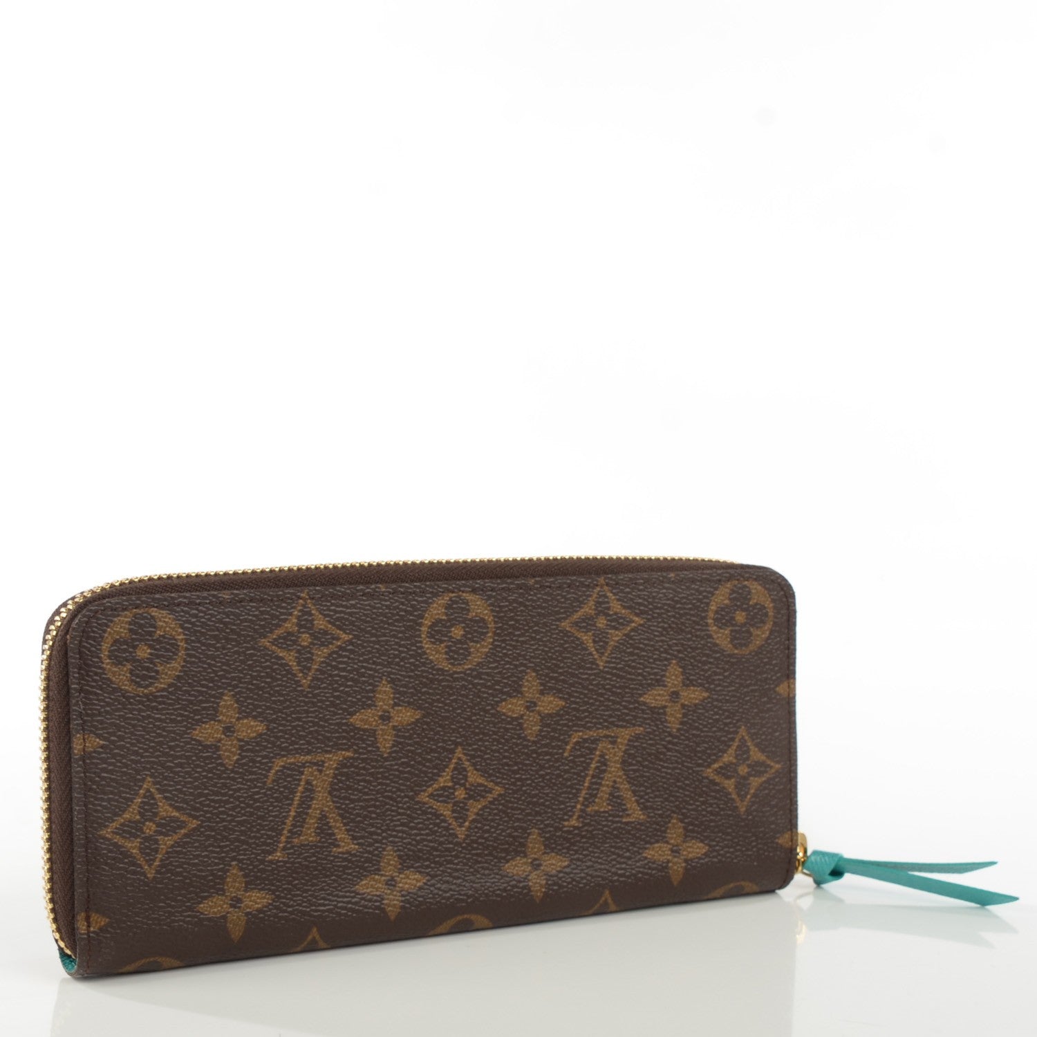 Louis Vuitton Monogram Clemence Wallet Turquoise 3 of 7
