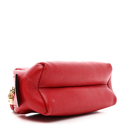 Gucci Pebbled Calfskin Soho Small Cosmetic Case Red 4 of 10