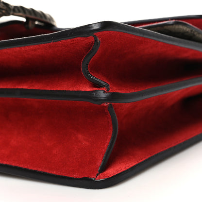 Gucci GG Supreme Monogram Suede Small Dionysus Shoulder Bag Beige Ebony Vulcanic Red 11 of 11