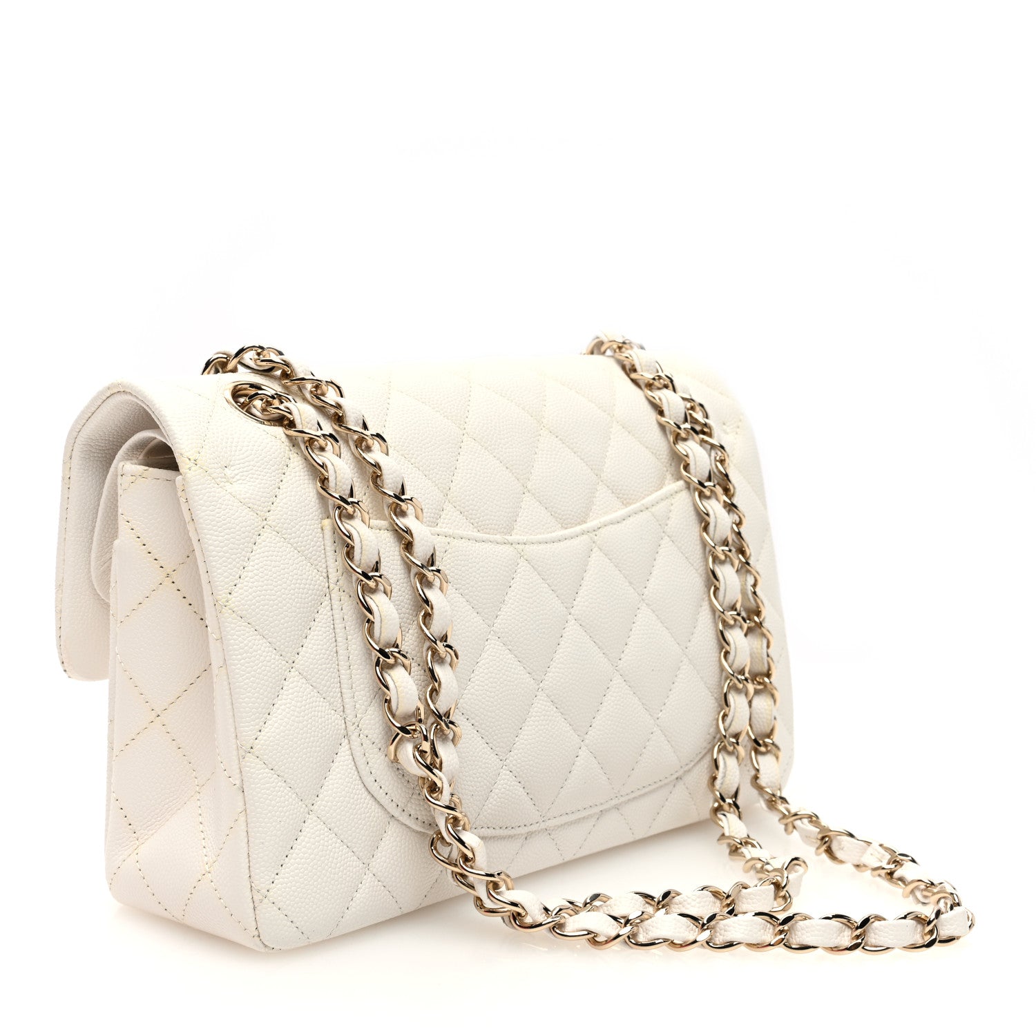 Chanel Caviar Quilted Small Double Flap White 3 of 10