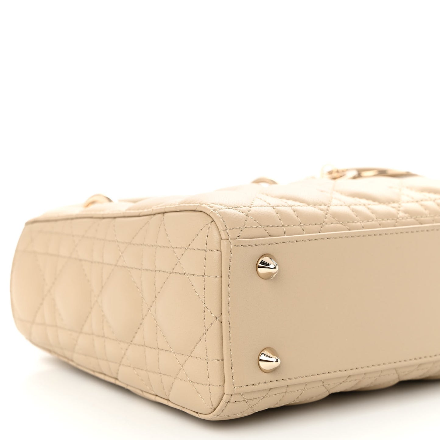 Lambskin Cannage Small My ABCDior Lady Dior Hazelnut