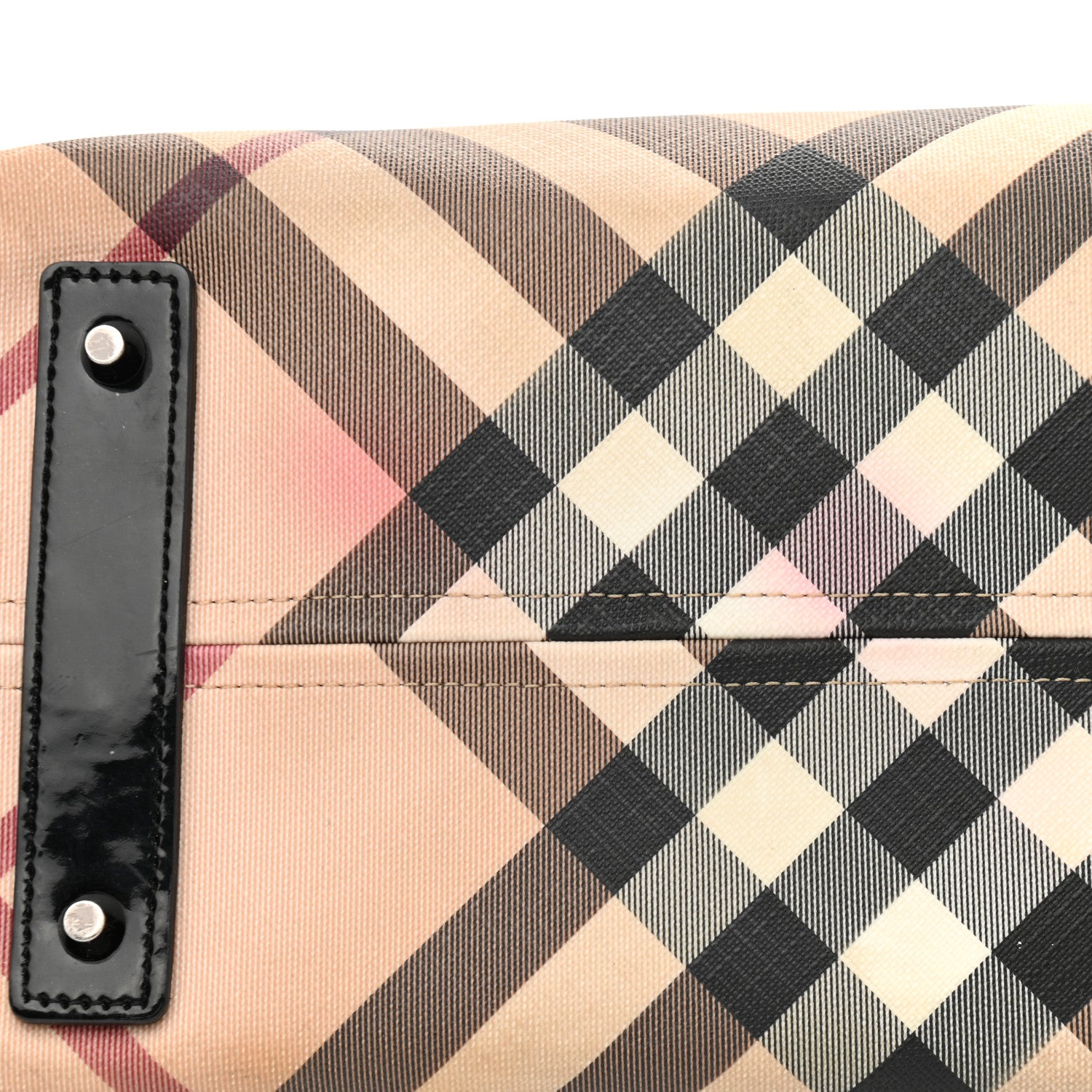 Burberry Supernova Check Large Nickie Tote Black 8 of 17