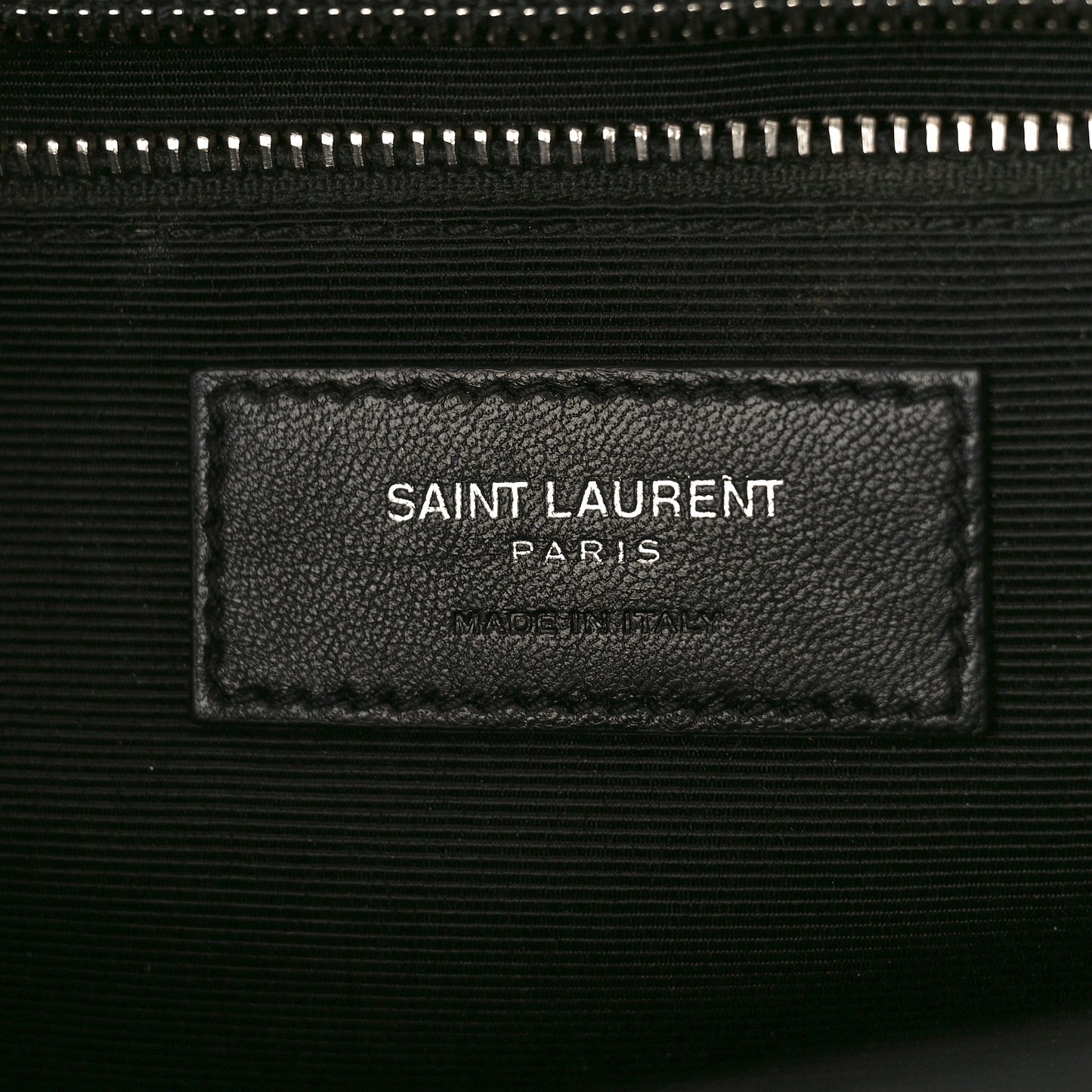Grain De Poudre Textured Mixed Matelasse Large Triquilt Monogram Satchel Black