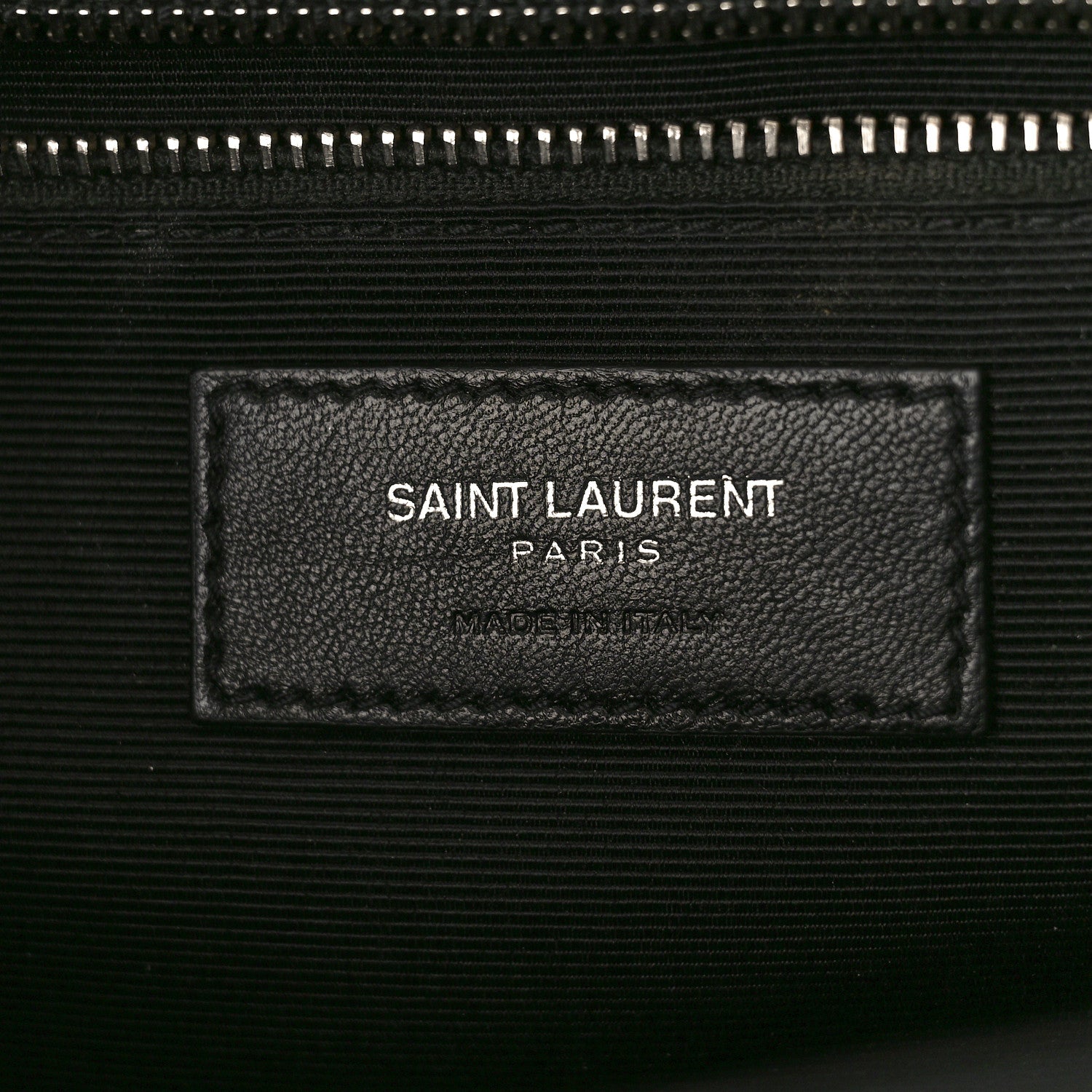 Saint Laurent Grain De Poudre Textured Mixed Matelasse Large Triquilt Monogram Satchel Black 6 of 9