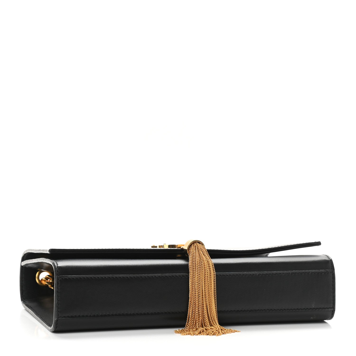 Saint Laurent Smooth Calfskin Medium Classic Monogram Kate Tassel Satchel Black 4 of 9