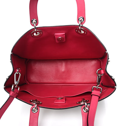 Christian Dior Smooth Calfskin Medium Tri-Color Diorissimo Pink Black Light Blue 5 of 18