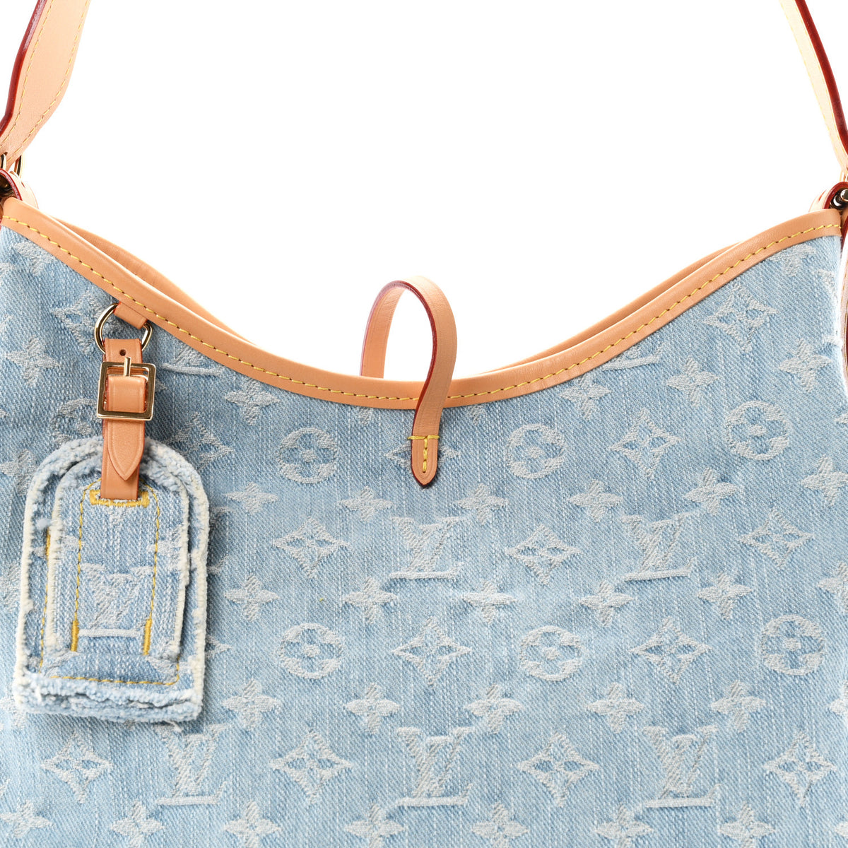 Monogram Denim CarryAll PM Sky Blue