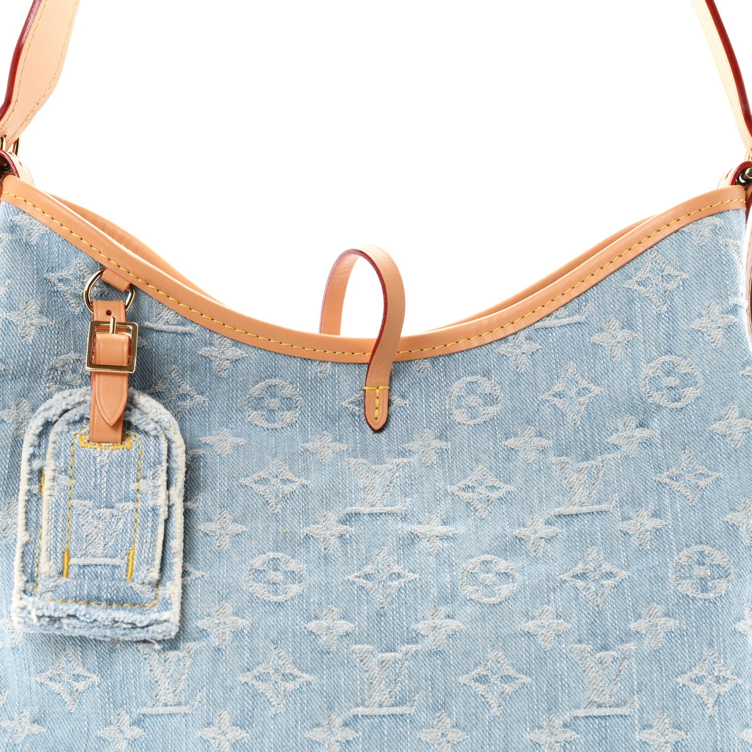 Louis Vuitton Monogram Denim CarryAll PM Sky Blue 9 of 12