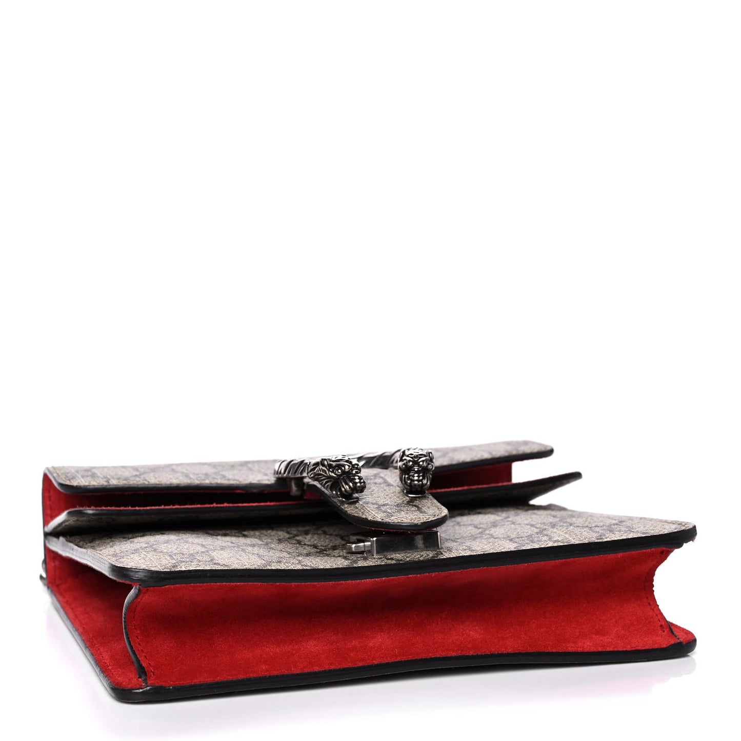 GG Supreme Monogram Mini Dionysus Shoulder Bag Hibiscus Red