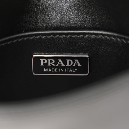 Prada Spazzolato Cleo Flap Shoulder Bag Black 5 of 9