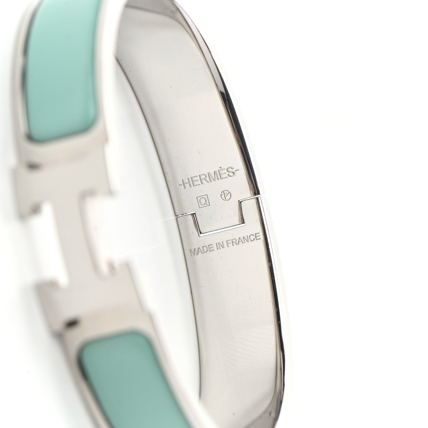 Enamel Narrow Clic Clac H Bracelet PM Lagoon