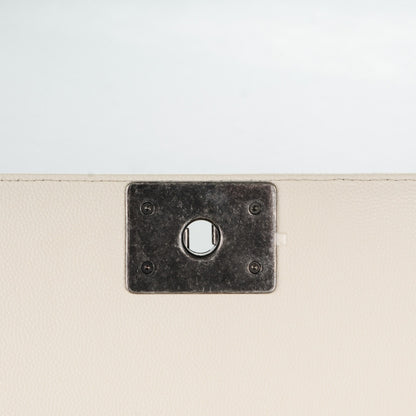 Chanel Caviar Quilted Medium Boy Flap Ivory 5 of 8