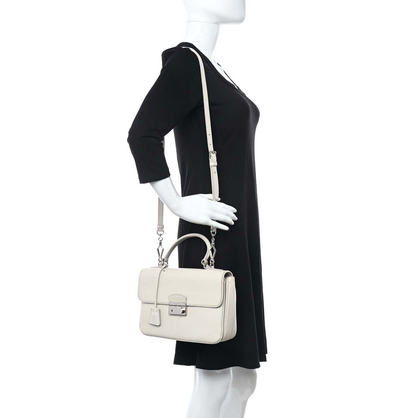 Saffiano Lux Sound Top Handle Pomice