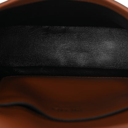 Prada Soft Calfskin Traingle Arque Flap Shoulder Bag Cognac 5 of 10