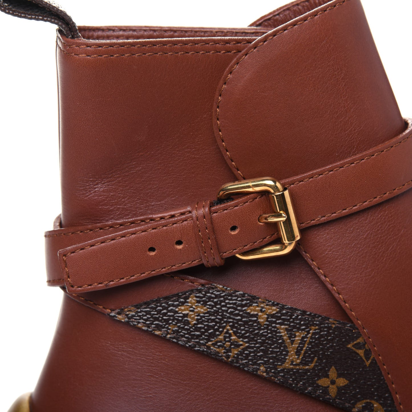 Calfskin Monogram LV Archlight Sneaker Boots 39 Cognac Brown