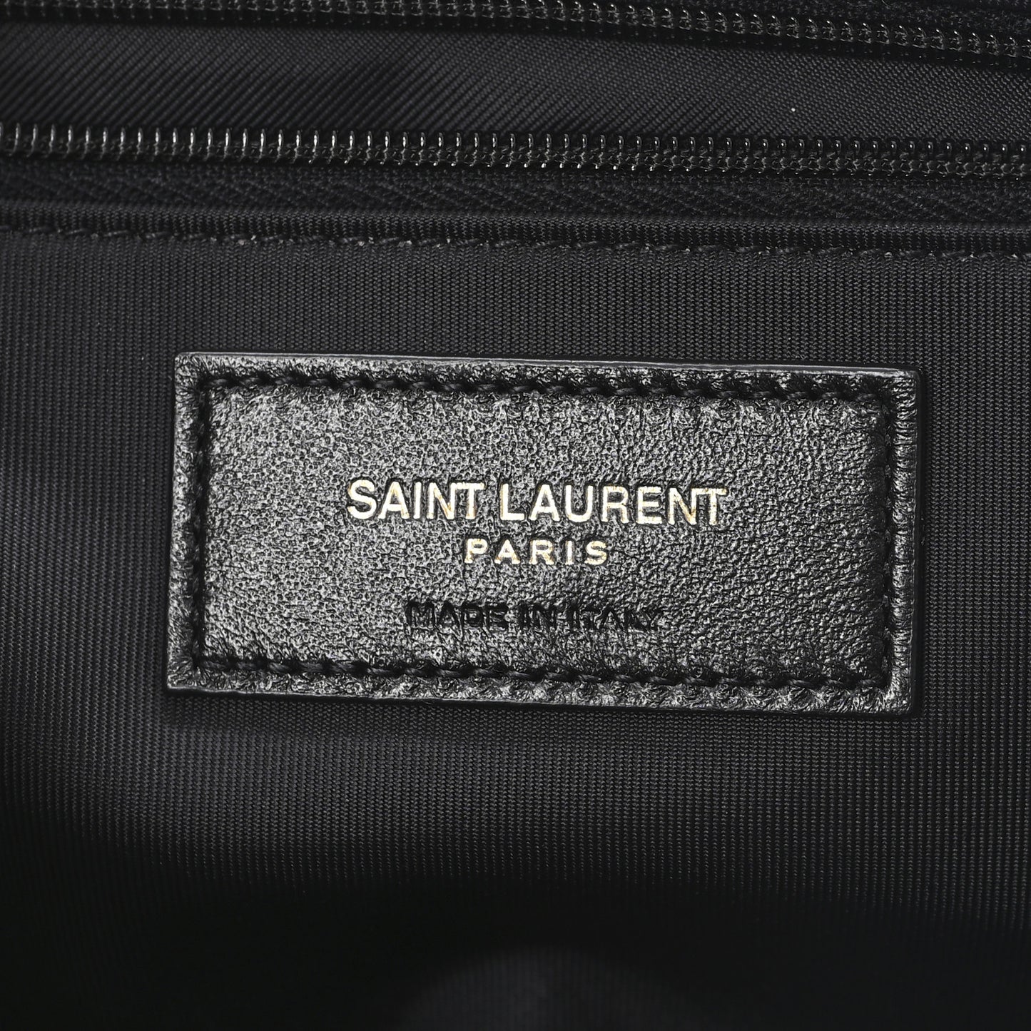 Grained Lambskin Cosmetic Pouch Black