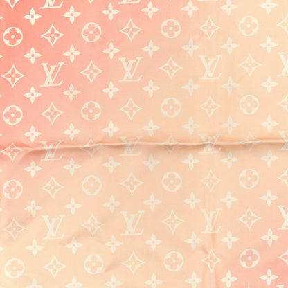 Louis Vuitton Silk Monogram Sunrise Aquarelle Square Scarf 90 Pink 3 of 3