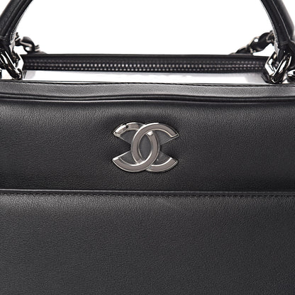 Chanel Calfskin Small Trendy CC Bowling Bag Black 10 of 10