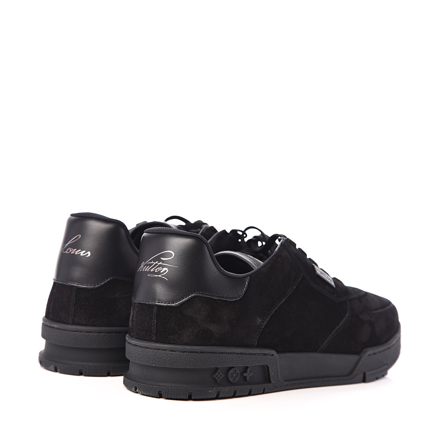 Suede Uniform Sneakers 9.5 Black