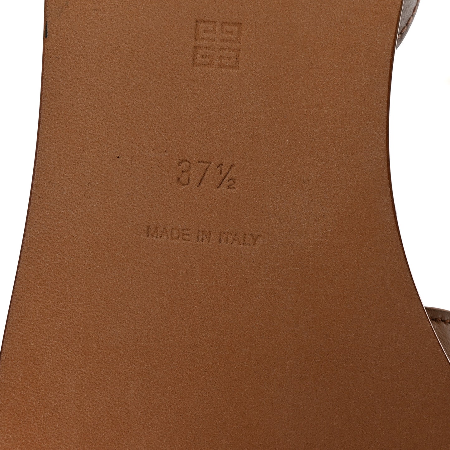 Lambskin 4G Liquid Flat Sandals 37.5 Soft Tan