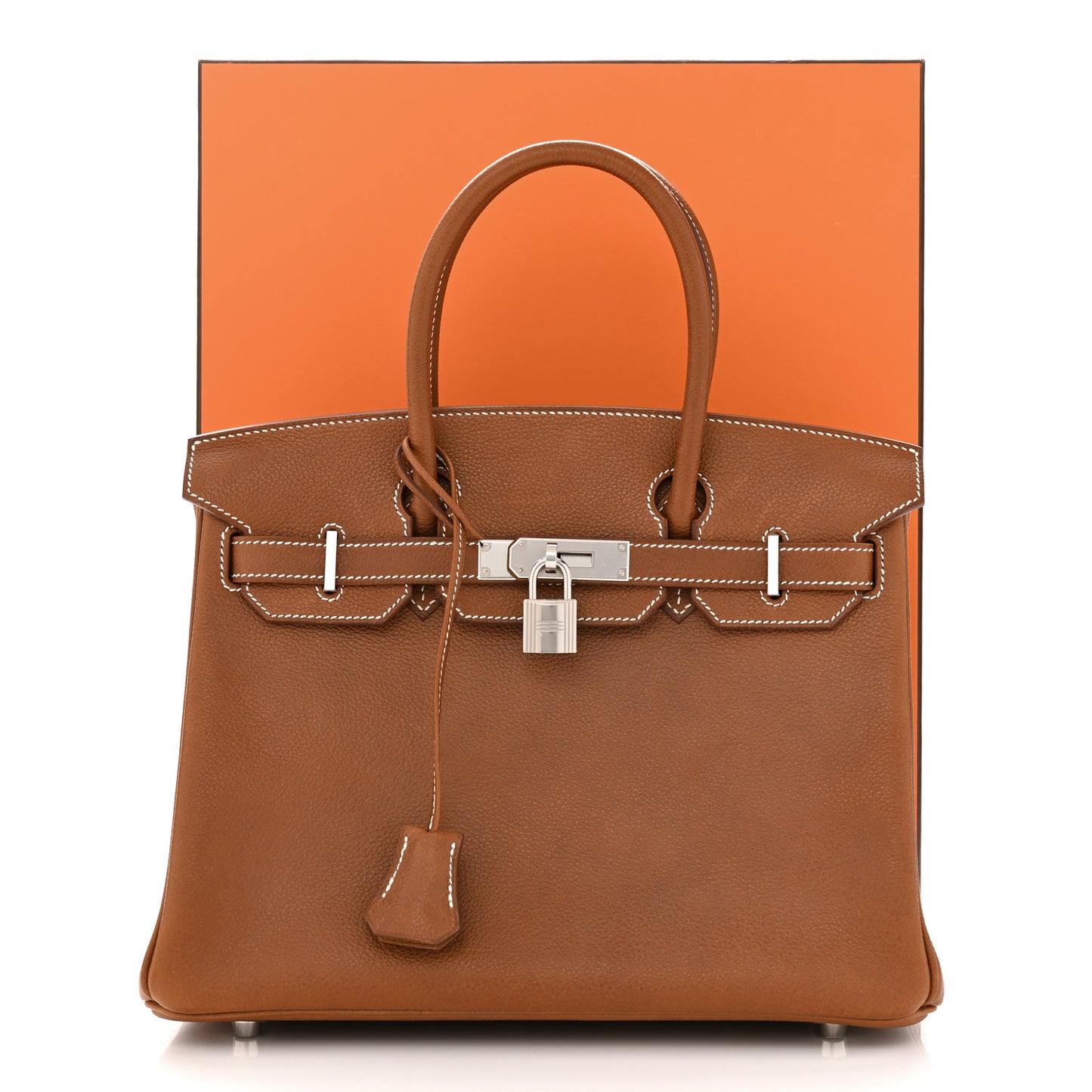 Natural Barenia Faubourg Birkin 30 Fauve