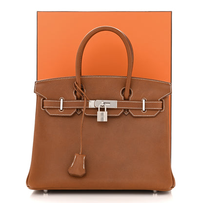Hermes Natural Barenia Faubourg Birkin 30 Fauve 12 of 12