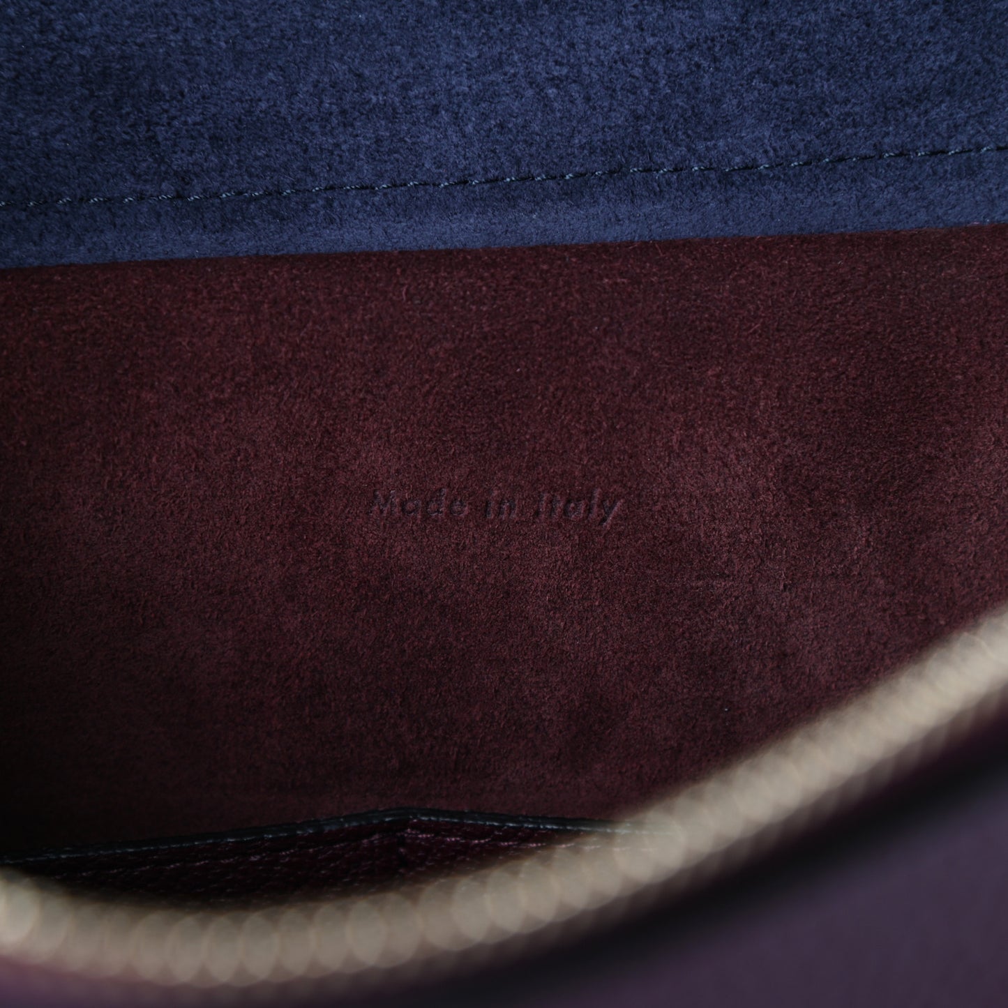 Goatskin Smooth Calfskin Mini Belt Bag Burgundy