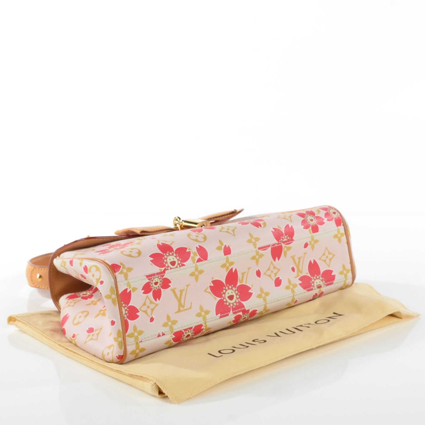 Monogram Cherry Blossom Sac Retro Bag Red