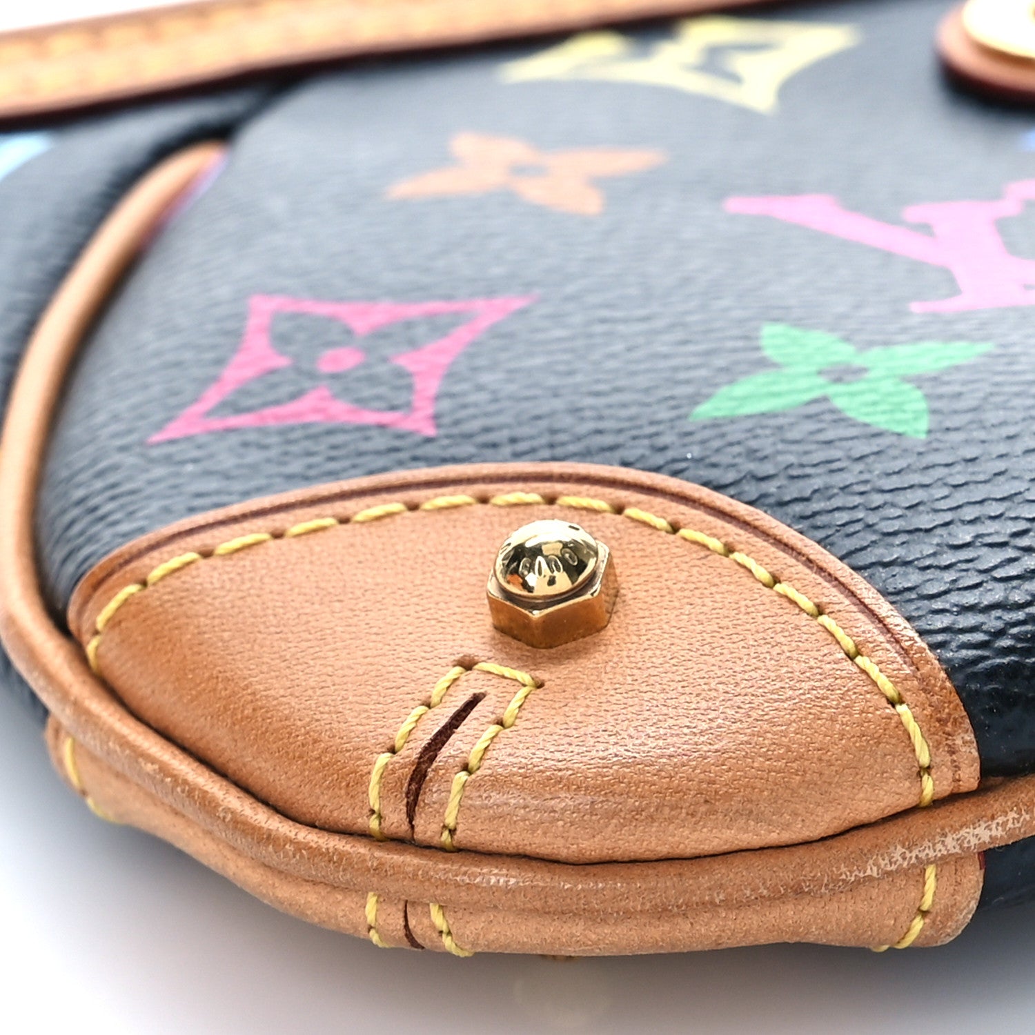 Louis Vuitton Monogram Multicolor Pochette Milla MM Black 7 of 9