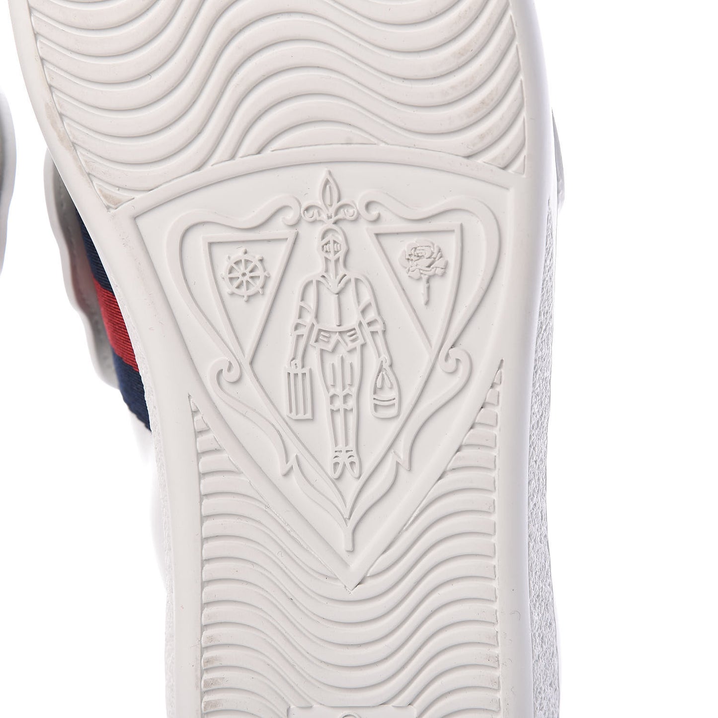 Calfskin Ayers Web Panther Embroidered Womens Ace Sneakers 36 White