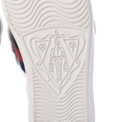 Gucci Calfskin Ayers Web Panther Embroidered Womens Ace Sneakers 36 White 6 of 10