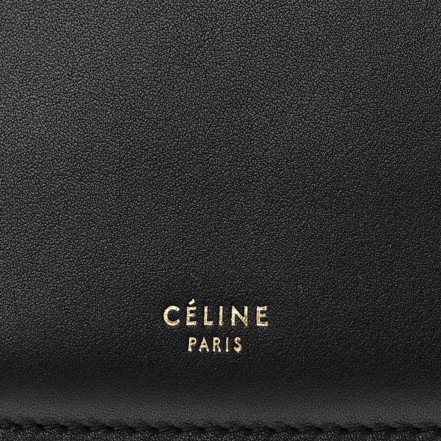 Celine Smooth Calfskin Medium Clasp Shoulder Bag Black 6 of 11