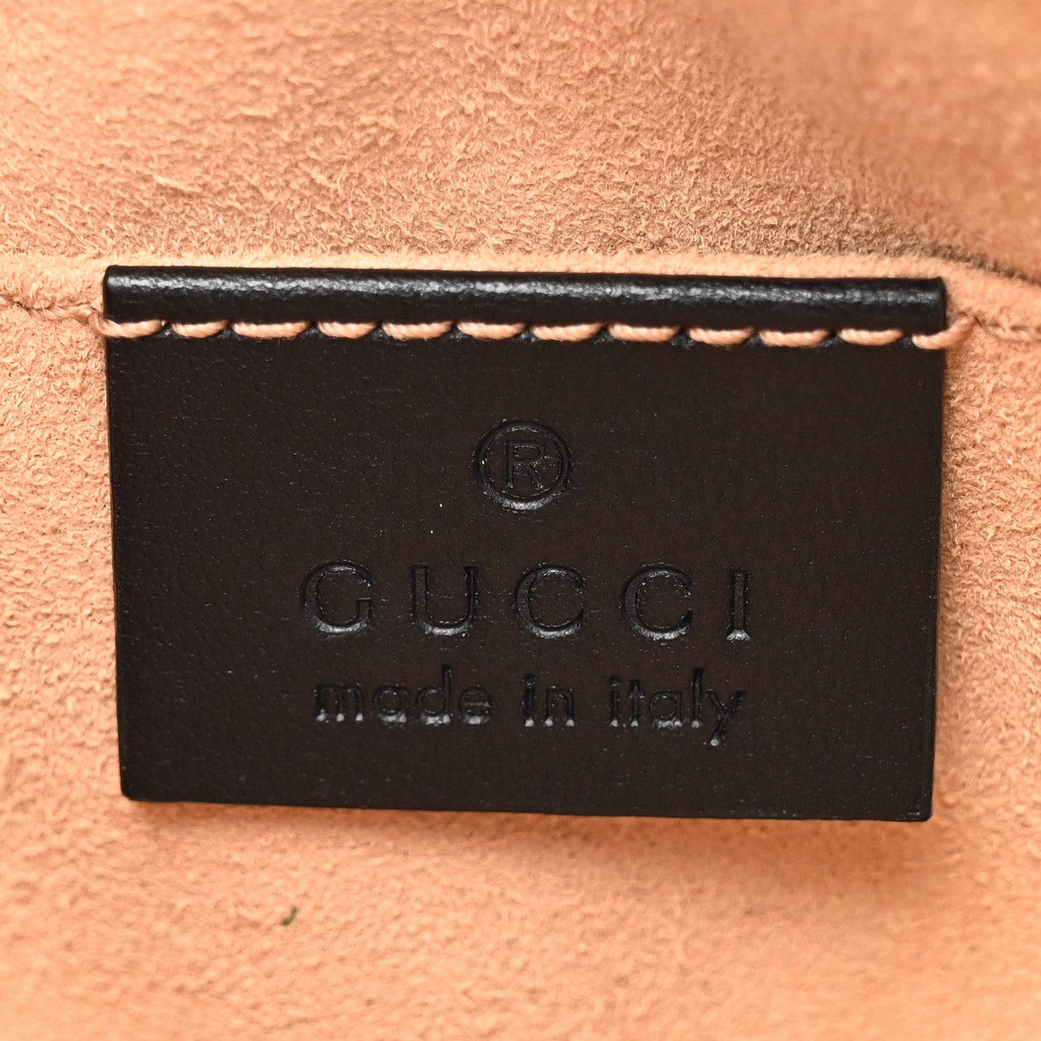 Gucci Calfskin Matelasse Mini GG Marmont Chain Shoulder Bag Black 6 of 11