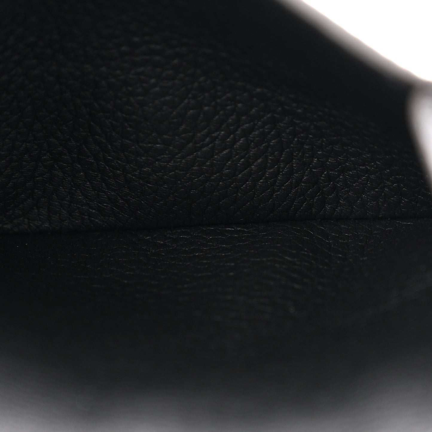Grained Calfskin Monogram Double V Compact Wallet Black