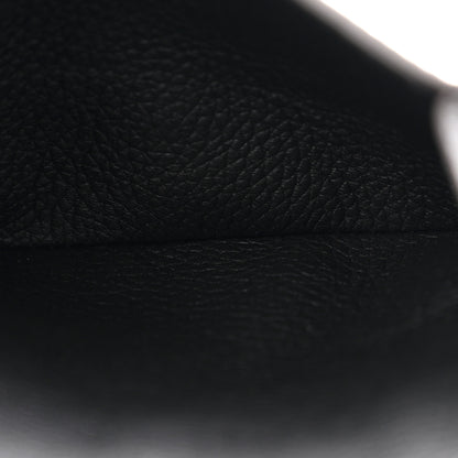 Louis Vuitton Grained Calfskin Monogram Double V Compact Wallet Black 6 of 8