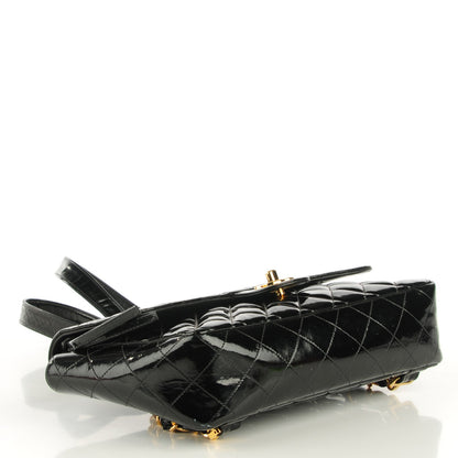 Chanel Patent Quilted Flap Backpack Black 4 of 10