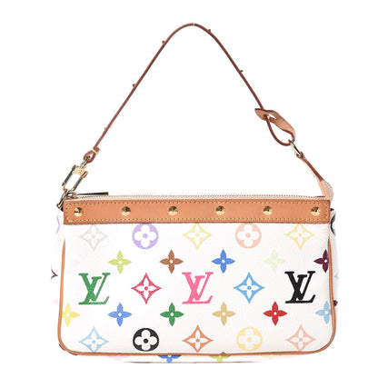 Louis Vuitton Monogram Multicolor Pochette Accessories White 1 of 15