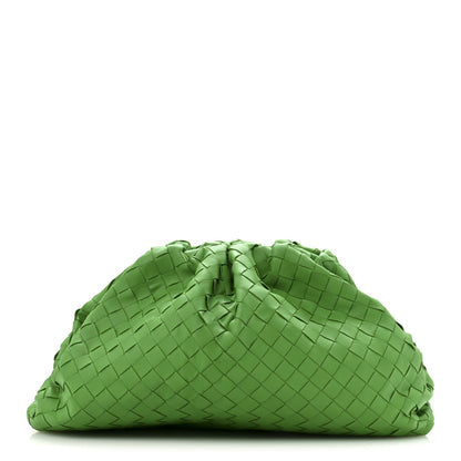 Bottega Veneta Nappa Maxi Intrecciato The Pouch Oversized Clutch Parakeet 1 of 11