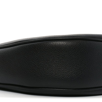 Celine Supple Calfskin Cuir Triomphe Small Heloise Shoulder Bag Black 10 of 11