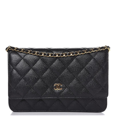 Chanel Caviar Quilted Wallet On Chain WOC Black 1 of 9
